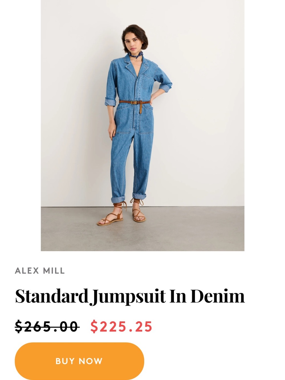 Like new! Alex Mill Light Blue Denim Jumpsuit! XS! Super cute!